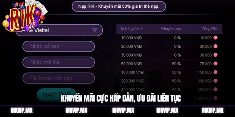 Khuyến mãi cực hấp dẫn, ưu đãi liên tục